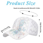 PALAY Lace Cap for Women featuring Floral Embroidery and Pearl Decor | Breathable Summer Hat