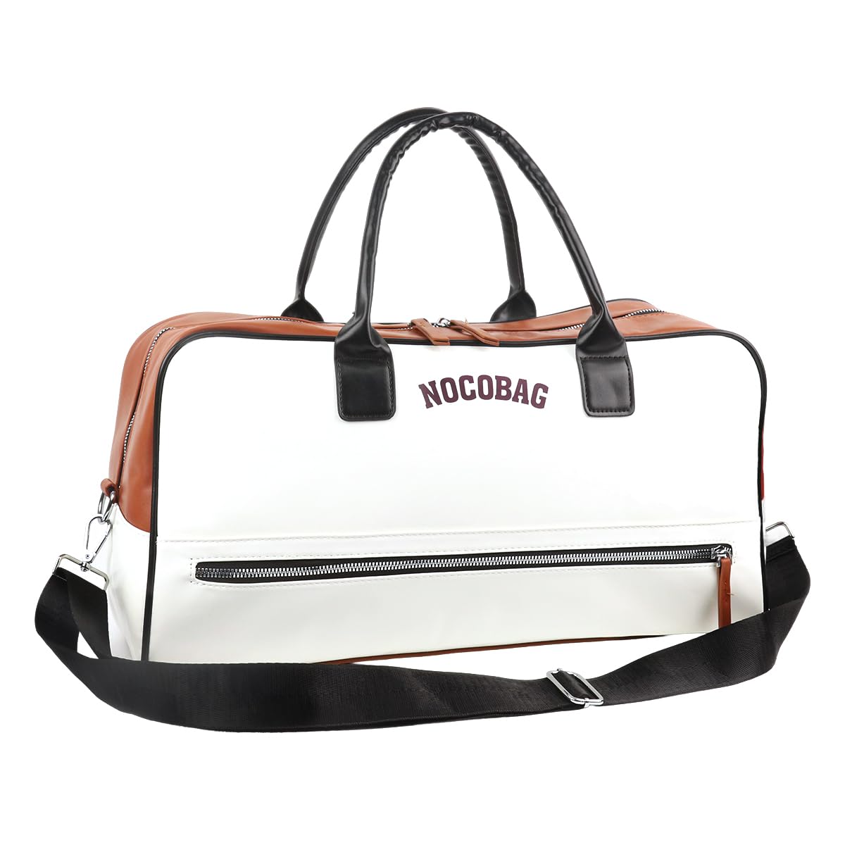 PALAY Duffle Bag for Travel with Dual Zipper Design and 45x20x25 cm Capacity | PU Leather Waterproof Shoulder Bag for Women