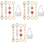 PALAY Bag Extender Chain for Purse and Handbag featuring Quick Connection Clasps 12PCS 5.7–6.7in | Golden Metal Strap Charm