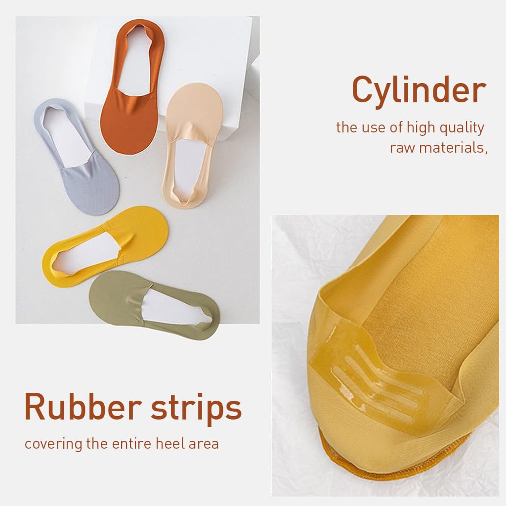 PALAY No Show Socks for Women 10 Pairs with Anti Slip Silicone Grip and Cotton Blend Comfort | Invisible Low Cut Liner for Everyday Wear