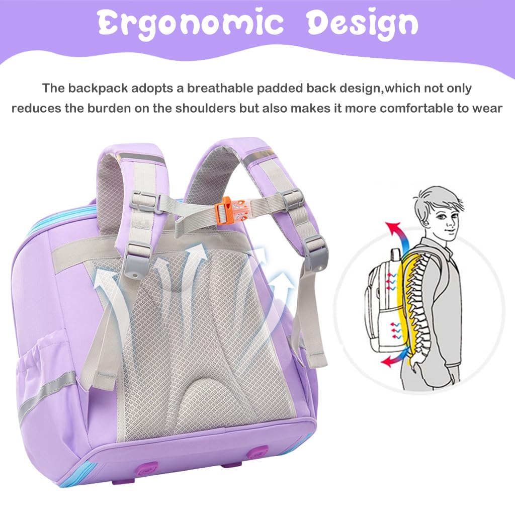 PALAY Backpack for Kids featuring Unicorn Pattern and Reinforced Zippers | Ideal School Bag