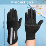 PALAY Driving Gloves for Women with Open Finger Design and UV Protection | Black Ice Silk 2PCS