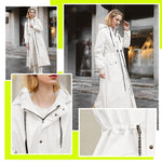 PALAY Women Raincoat for Riding and Outdoor Use with Wide Brim Hood | 129cm EVA Waterproof