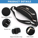 PALAY Waist Bags for Women featuring Oxford Cloth Waterproof Design | 3PCS Lightweight Set