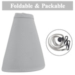 PALAY Sun Hat for Women with Detachable Face Cover and Wide Brim | 2PCS Grey Outdoor Visor