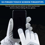 GUSTAVE® Winter Women Gloves Wool Fleece Liner Touchscreen Thermal Warm Outdoor Sports Thermo 2 PCS
