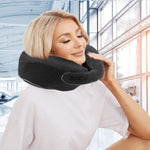 PALAY U Shaped Neck Pillow for Travel and Office with Memory Foam Support | Adjustable Snap Closure