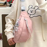 PALAY Fanny Pack for Women with Panda Charm and Adjustable Strap | 2 PCS Nylon Travel Set