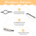 PALAY Hair Bun Maker for Elegant Hairstyles with Hidden Wire and Pearl Closure | 4pcs Set