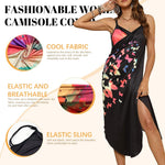 PALAY Beach Wear Dress for Women featuring Colorful Butterfly Print and Adjustable Straps | Lightweight Polyester Cover Up for Beach Vacations