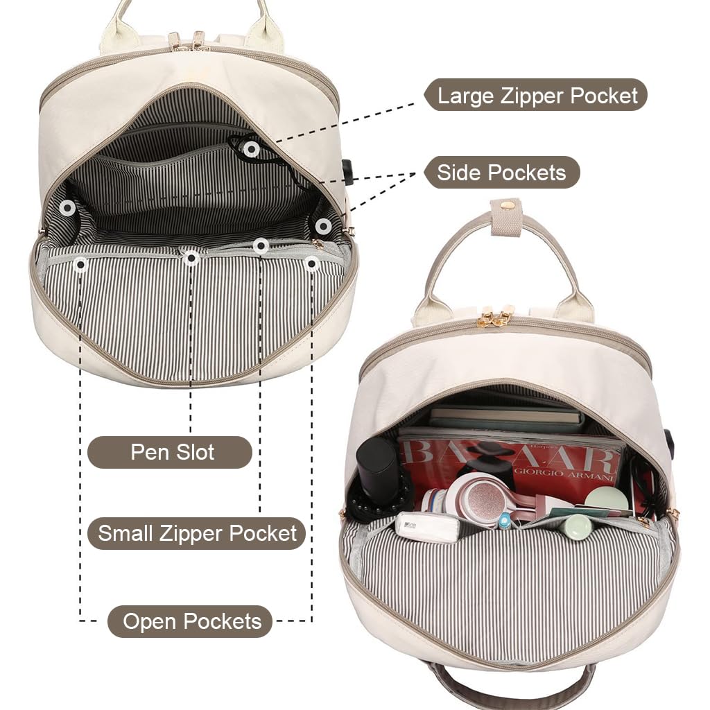 PALAY Laptop Backpack for Travel and School featuring USB Charging Port and Oxford Cloth Design