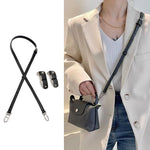 PALAY Bag Leather Strap Replacement for Crossbody Use featuring Quick Release Kit and Adjustable 47 in Length | Black PU Shoulder Strap