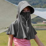 PALAY Hat for Women with UPF 50 Sun Protection featuring Zip Up Face Cover and Wide Brim | Breathable Adjustable Cap for Outdoor Travel