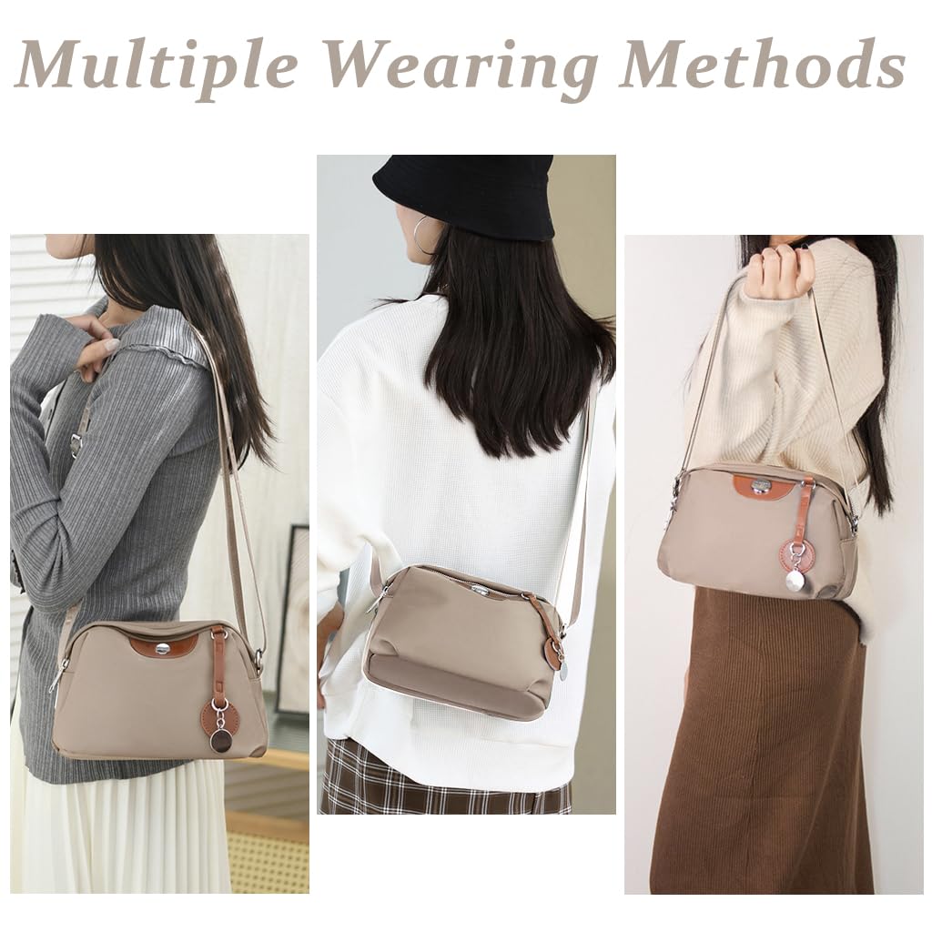 PALAY Women Crossbody Bag for Daily Use with Double Layer Waterproof Nylon | 3 PCS Set