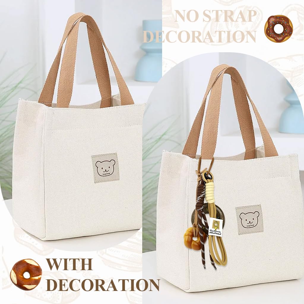 PALAY Bag Charm for Handbags featuring PU Doughnut and Bread Pendants with Nylon Rope | Cute Gift for Women and Girls