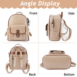 PALAY Backpack for College and Travel with Reinforced Straps | 7L Soft PU Water Resistant