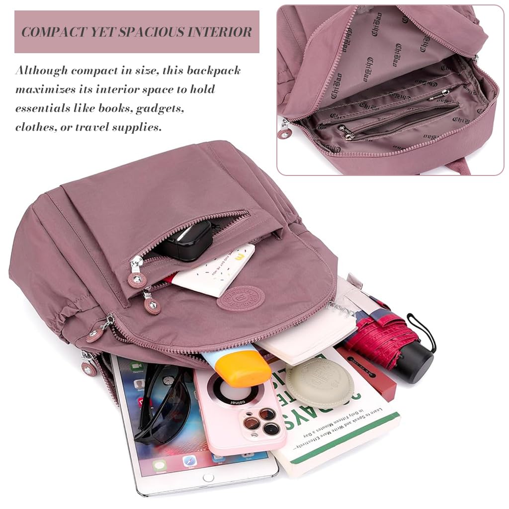 PALAY Backpacks for Women for Travel and Shopping featuring Trolley Sleeve | Waterproof Oxford Cloth