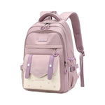 PALAY School Bag for Girls with Multi Compartment Storage and Padded Straps | Pink Nylon Backpack