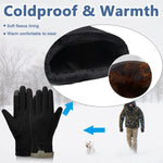 GUSTAVE® Winter Women Gloves, Wool Fleece Liner Touchscreen Gloves, Thermal Warm Winter Gloves, Outdoor Sports Gloves Thermo