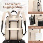 PALAY Laptop Backpack for Travel and School with USB Charging Port and Oxford Cloth | 15.6 Inch Women’s Fashion Contrast Design