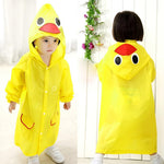 PALAY Umbrella Raincoat Set for Kids with Adjustable Hood and Pockets | Pink Unicorn 3–7 Years