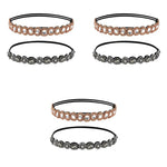 PALAY Beaded Headband for Women featuring Crystal Rhinestones and Elastic Strap | 6PCS Set