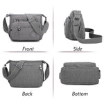 PALAY Women Crossbody Bag for Everyday Use with 9.8x8.2 in Size and Multi Layer Compartments | Waterproof Nylon Shoulder Satchel