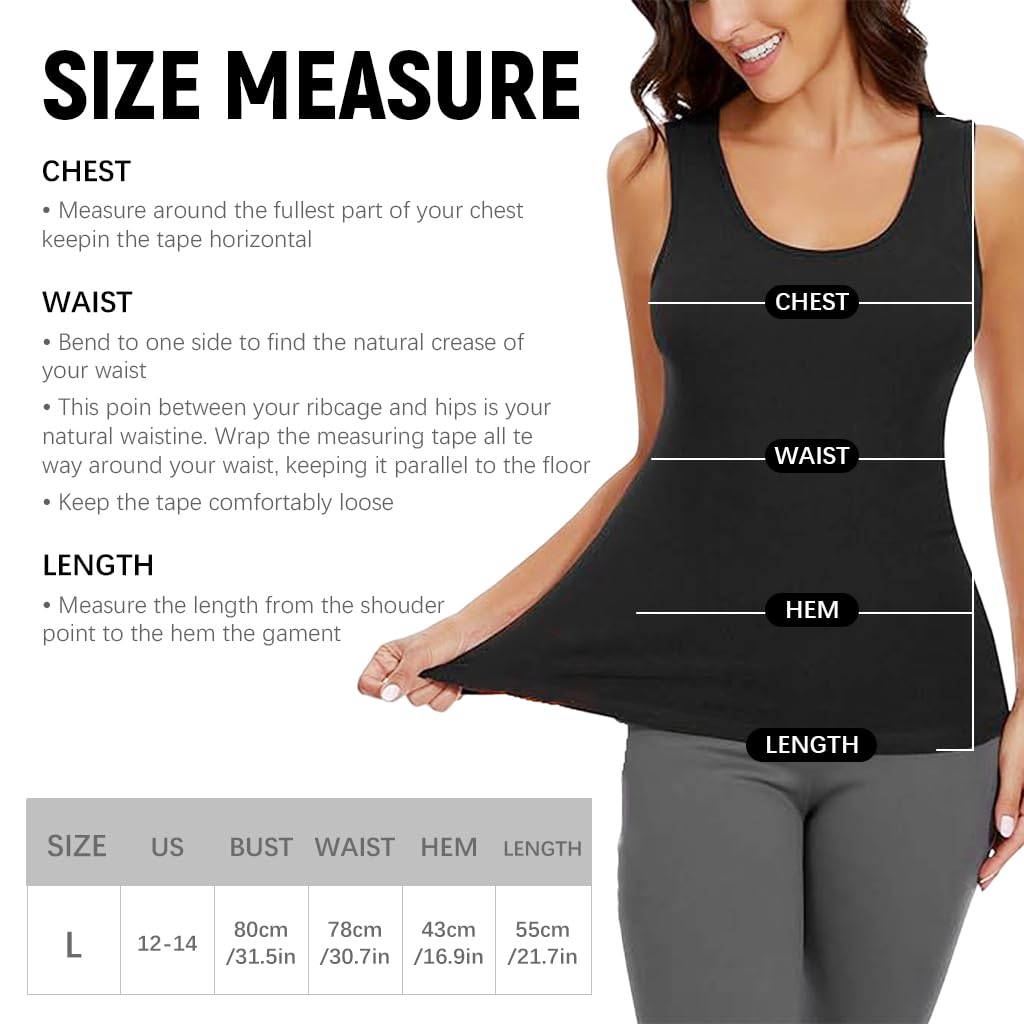 PALAY Thermal Vest Top for Women featuring Fleece Lining and Wide Straps | Winter Warm Layer