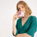 PALAY Small Women's Wallet for Travel and Daily Use with 4 Card Slots and Zipper Coin Pocket | Soft PU Leather Heart Tassel Design Gift for Ladies