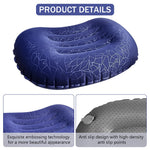 PALAY Inflatable Camping Pillow for Travel and Hiking featuring Easy Inflation & TPU Comfort | 40x31cm Ultralight Design