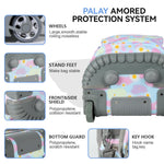 PALAY School Bag Trolley Rolling Backpack for Kids featuring 6 Wheels and Detachable Stand | Ideal for Elementary and Middle School