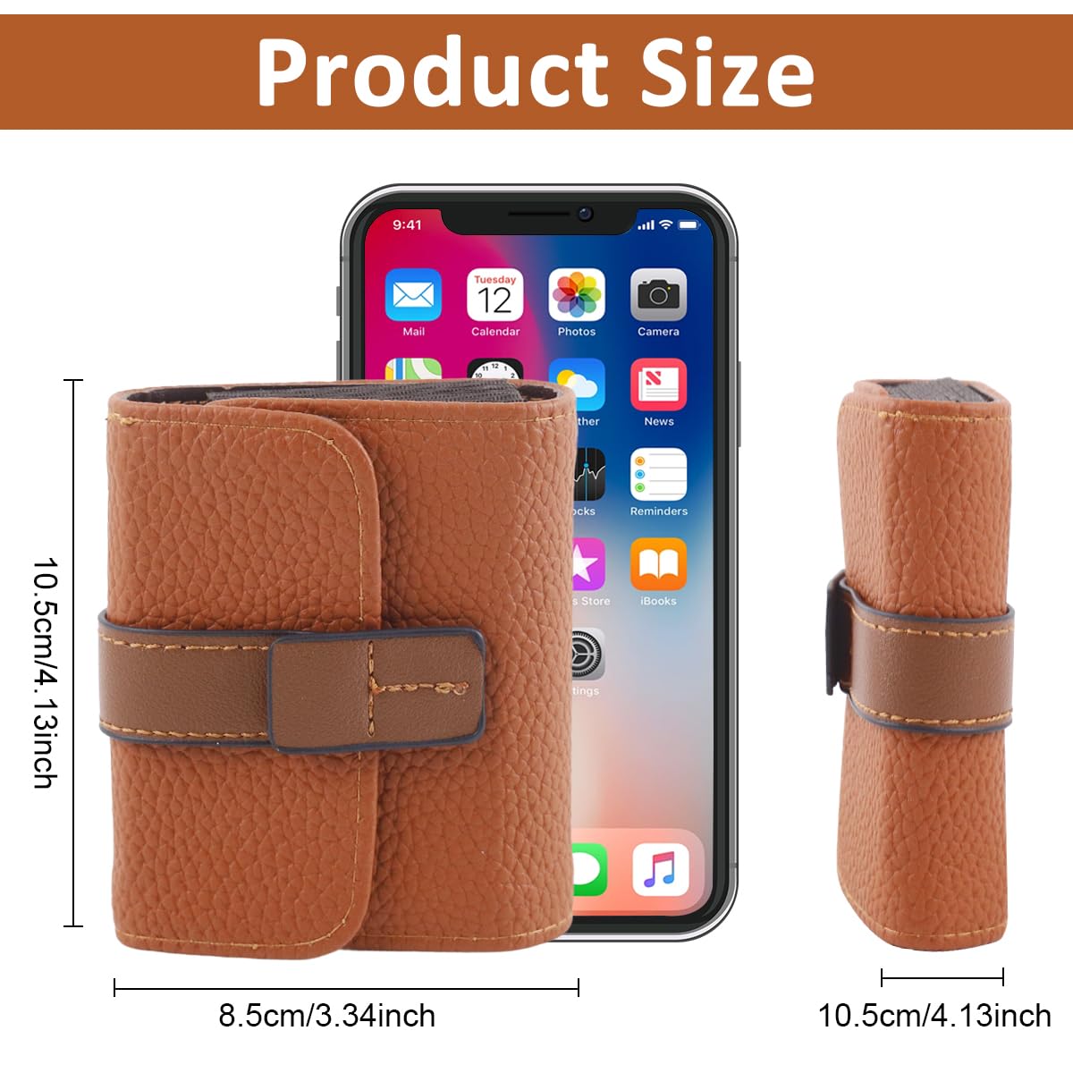 PALAY Women's Card Holder Wallet with 18 Compartments and RFID Blocking PU Leather | Brown Travel Organizer