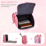 PALAY Unicorn Cartoon School Backpack for Girls with 27x17x39cm Dual Zipper Design | Ergonomic Burden‑Relief Pink Bag