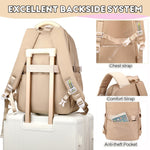 PALAY School Backpack for Students with Multi Pocket Design and Trolley Strap | Stylish Cartoon Print for Travel