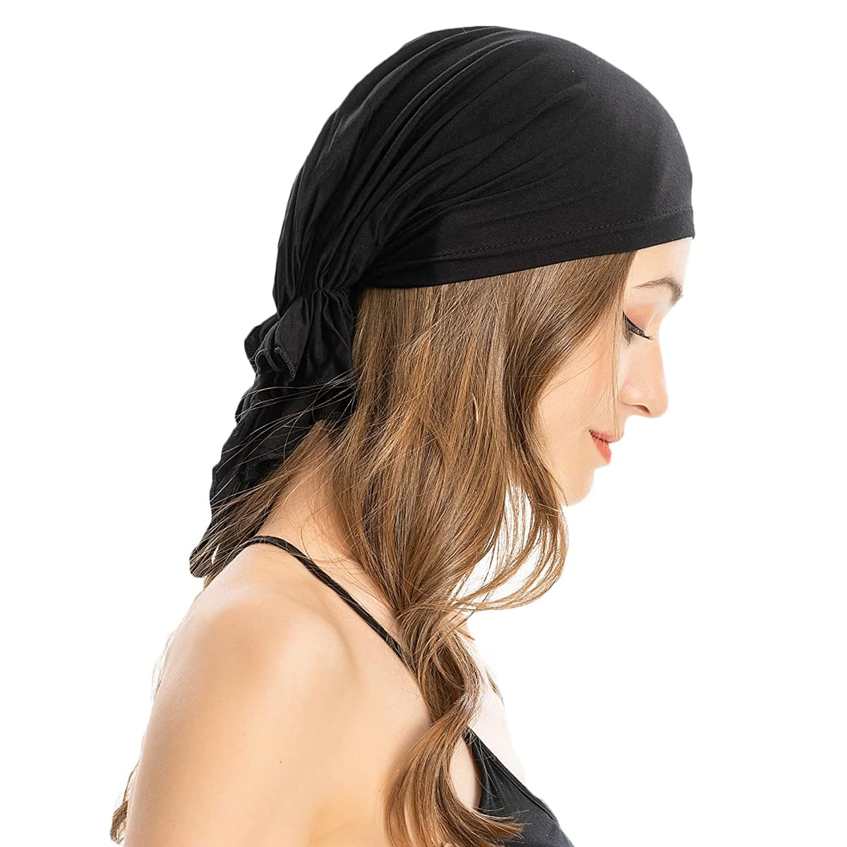 PALAY® Head Scarf for Women Cotton Elastic Chemo Caps Headwear