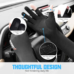 PALAY Hand Gloves for Sun Protection with Non Slip Palm and Touch Screen Design | Ice Silk UV Arm Sleeves