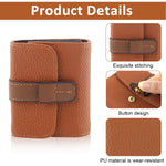 PALAY Women's Card Holder Wallet with 18 Compartments and RFID Blocking PU Leather | Brown Travel Organizer
