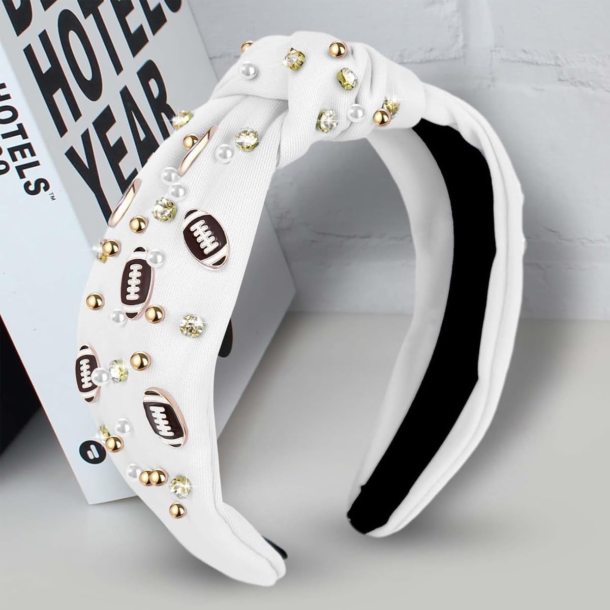 PALAY Headband for Women featuring Baroque Rhinestones and 16×14cm Wide Design | Elegant Hair Accessory