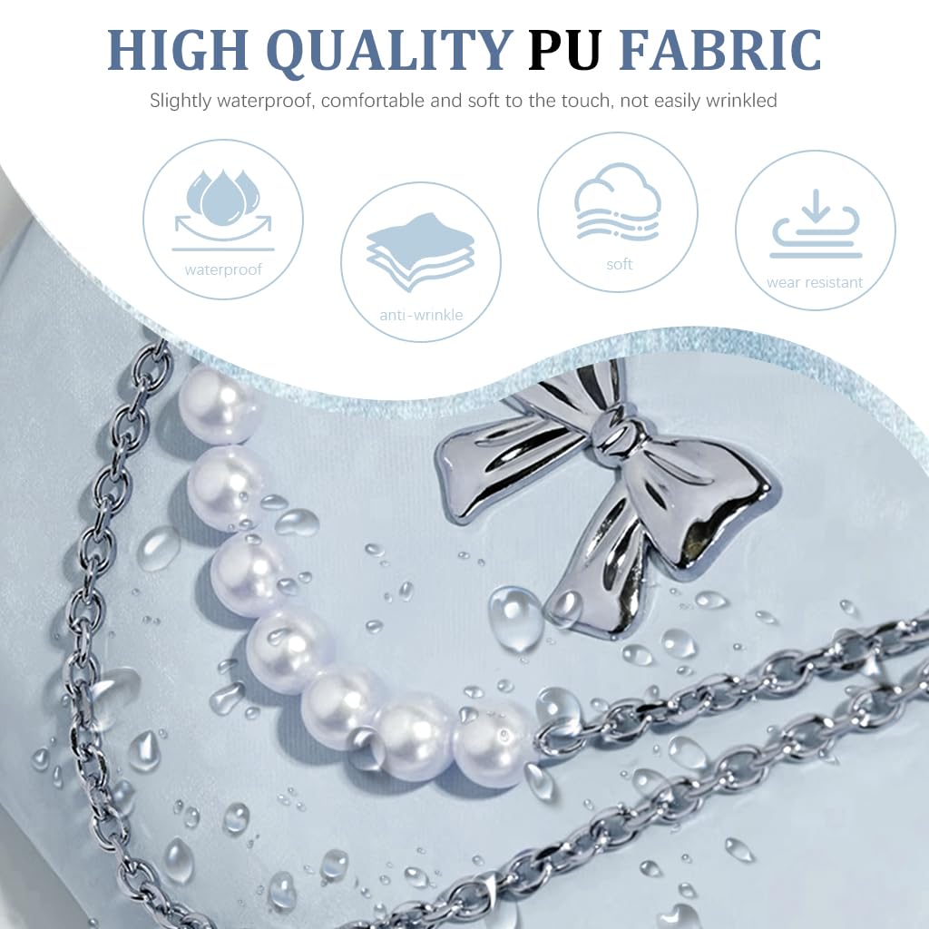 PALAY Tote Bag for Women featuring Convertible Backpack Design with PU Material and Blue Chain Charm