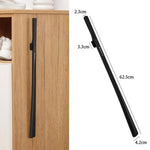 PALAY Shoehorn for Easy Wear with 24.6 in Ergonomic Handle and Magnetic Wall Hook | ABS Black