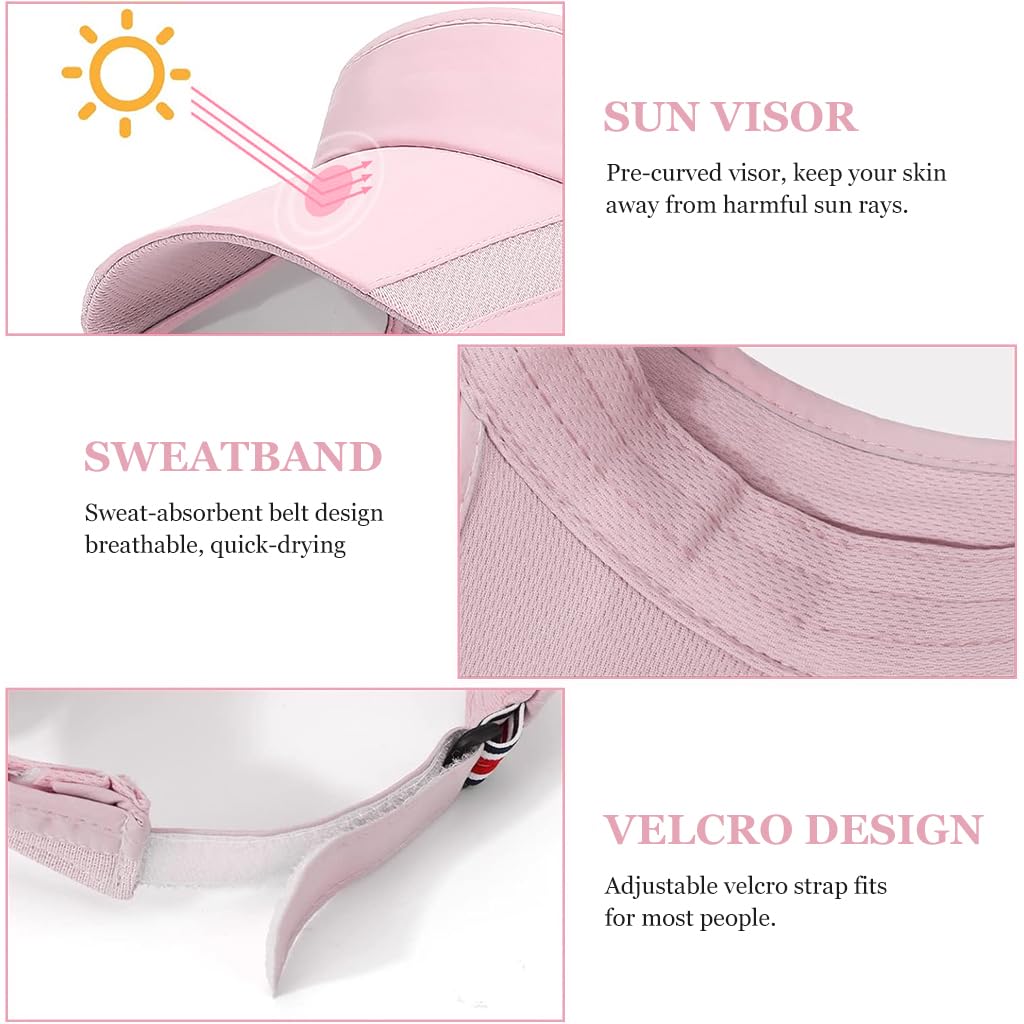 PALAY Sun Visor Hats for Women with Retractable Brim and Breathable Fabric | Adjustable Fit