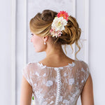 PALAY Floral Hair Clip Set for Wedding and Party with 21pcs Chiffon Flowers | Women Girls