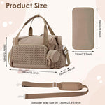 PALAY Diaper Bag for Mothers with Quilted Design and Smart Organization | Water‑Resistant Tote for Travel and Hospital Use