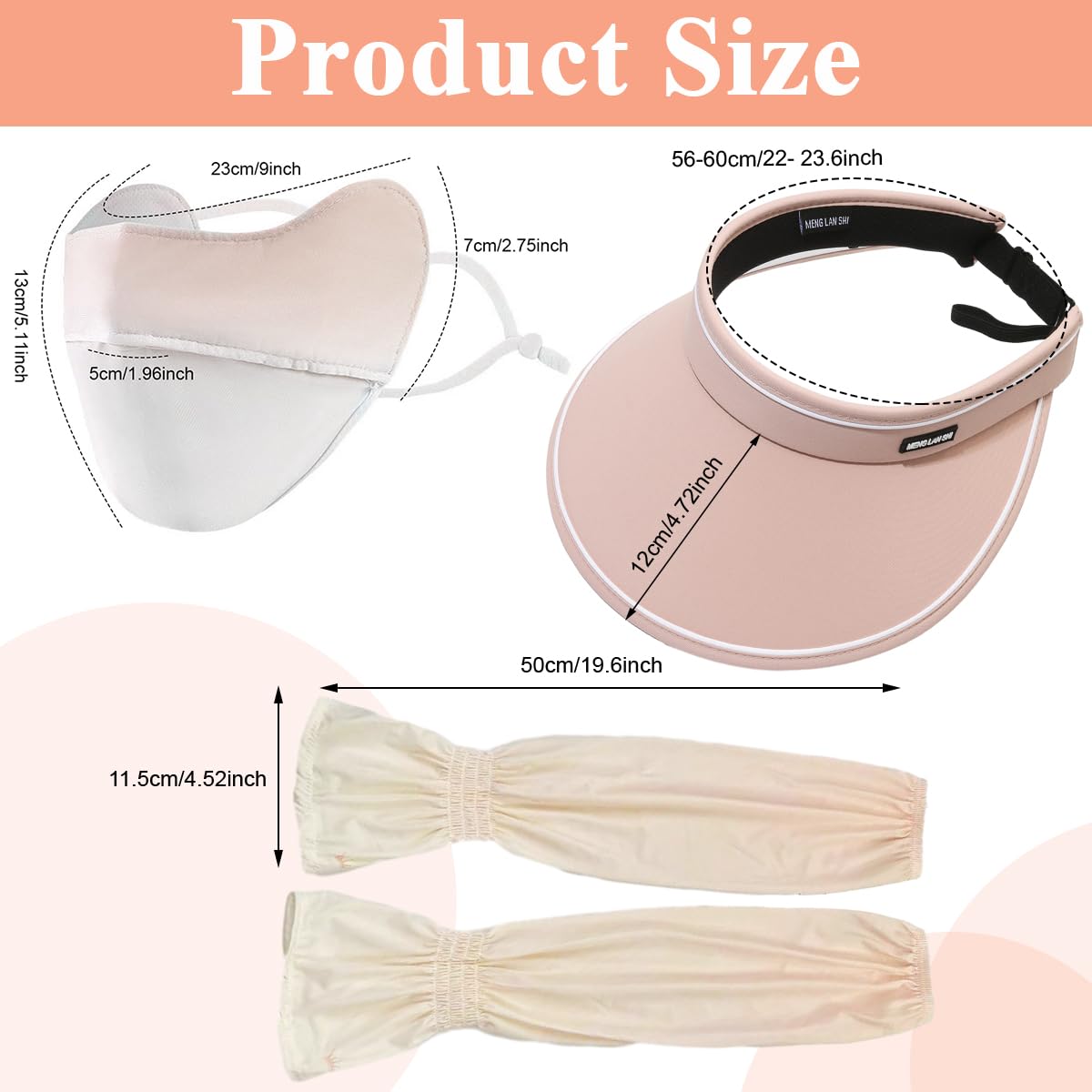 PALAY Face Mask for Cycling and Outdoor Sports with Adjustable Ties and UPF 50+ Pink