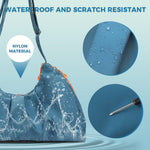 PALAY Gym Bag for Travel and Fitness with Shoe Compartment and Waterproof Nylon Design | Blue