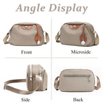 PALAY Women Crossbody Bag for Daily Commute and Travel featuring Double Layer Design | Waterproof Nylon 2 PCS Set