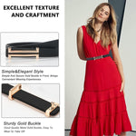 PALAY Fashion Leather Belt for Women with 0.7 in Slim Design and Metal Buckle | Black