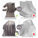 PALAY Silicone Shoe Covers for Rainy Days with Double Snap Closure and TPE Sole | 3 PCS Size 8-10