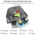 PALAY Women's Crossbody Bag for Everyday Use featuring 10.2x8.2 in Compartments | Waterproof Nylon Shoulder Satchel