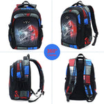 PALAY School Backpack with 3 Zipper Compartments and Waterproof Oxford Cloth for Boys 7–12 | Lightweight Ergonomic Bag for School and Outdoor Activities